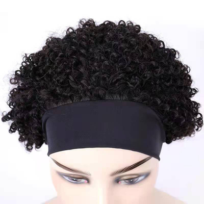 6 pulgadas de cutícula completa corta rizada Pixie corte de pelo humano peluca La mezcla perfecta de y estilo