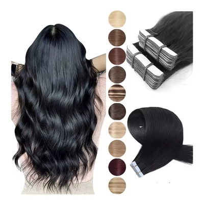 100% Remy Raw Hair Human Tape-In Hair Extension con una proporción de pelo más largo del 60%