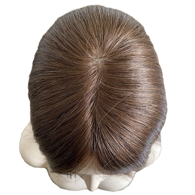 Piezas de cabello europeas para mujeres integración cabello negro natural / marrón oscuro / marrón moca