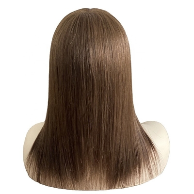 Piezas de cabello europeas para mujeres integración cabello negro natural / marrón oscuro / marrón moca