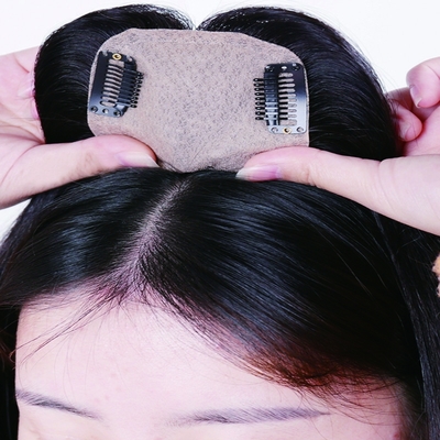 Cabello virgen europeo 3x5 base superior de seda 130 densidad superior del cabello humano recto para mujeres