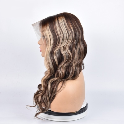 Cabello brasileño de cútica completa HD 13*4*1 encaje Frontal de cabello humano Pelucas para un aspecto natural