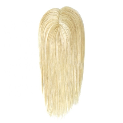 130% Densidad de toupeo Pelo europeo 613 Blonde Densidad ligera Tops largos y ligados para mujeres