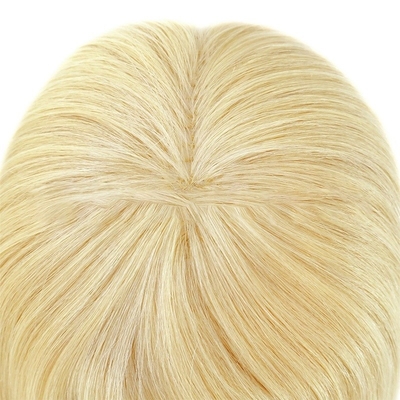 130% Densidad de toupeo Pelo europeo 613 Blonde Densidad ligera Tops largos y ligados para mujeres