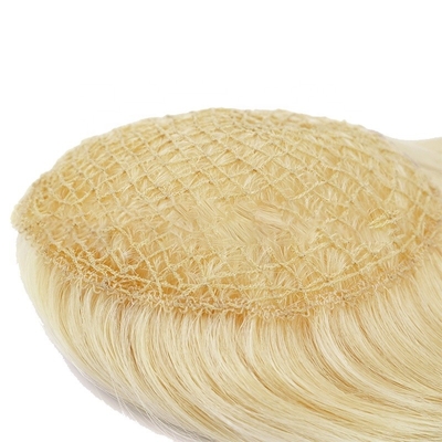 130% Densidad de toupeo Pelo europeo 613 Blonde Densidad ligera Tops largos y ligados para mujeres