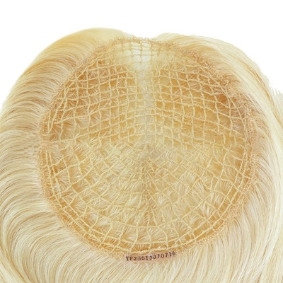 130% Densidad de toupeo Pelo europeo 613 Blonde Densidad ligera Tops largos y ligados para mujeres