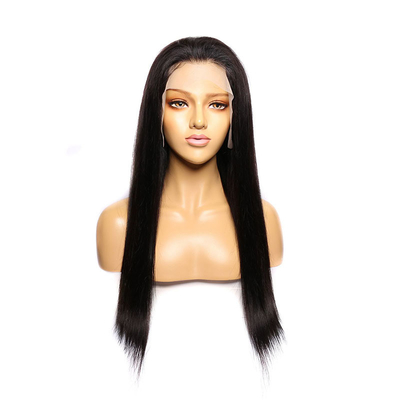 200% Densidad Ósea Directa HD Natural Transparente encaje Frontal Pelucas humanas brasileñas