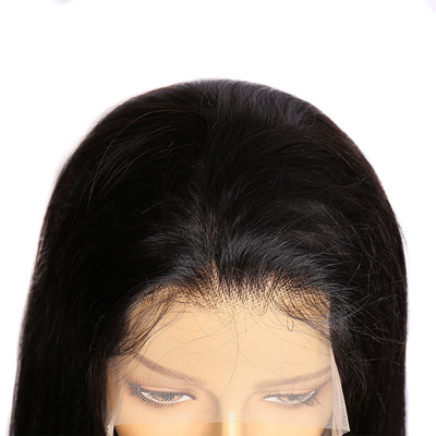 200% Densidad Ósea Directa HD Natural Transparente encaje Frontal Pelucas humanas brasileñas