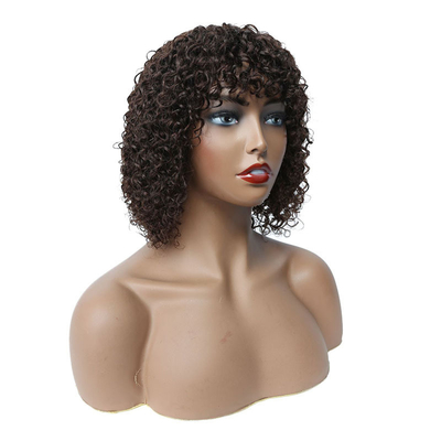 Base de encaje suizo Peinados cortados cortados cortados para mujeres negras virgen brasileña en bruto afro rizado
