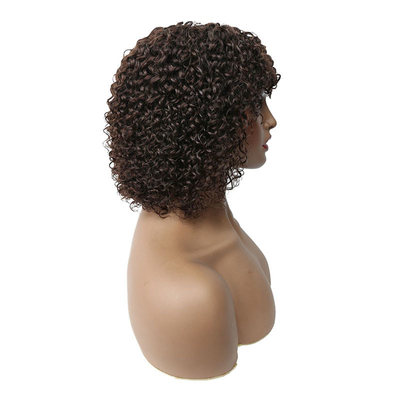 Base de encaje suizo Peinados cortados cortados cortados para mujeres negras virgen brasileña en bruto afro rizado