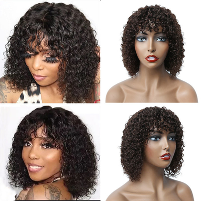 Base de encaje suizo Peinados cortados cortados cortados para mujeres negras virgen brasileña en bruto afro rizado