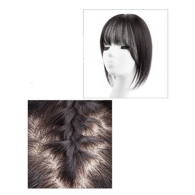 Cabello Remy HD Cerradura de encaje Toupee frontal Base de seda Toupee recta Toppers de cabello Piezas para mujeres Pelucas de cabello humano