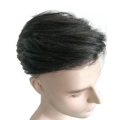 Topo de pelo humano hecho a mano para hombres