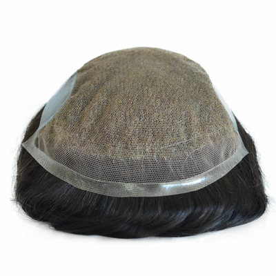 Topo de pelo humano hecho a mano para hombres