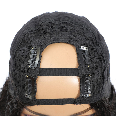 Perucas peruanas para mujeres negras Color negro Remy hueso natural recto U parte Peruca larga
