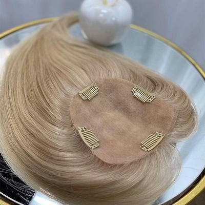 130% de densidad cabello virgen crudo base de seda cabello humano encaje cerradura toupe para mujeres recta