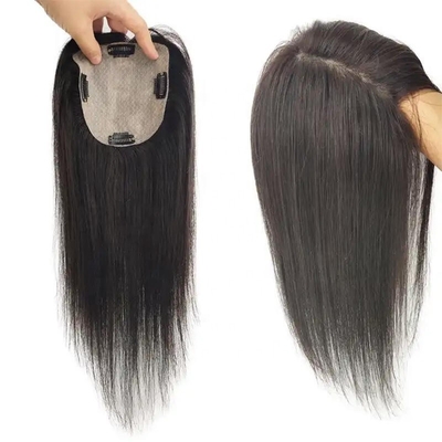 130% de densidad cabello virgen crudo base de seda cabello humano encaje cerradura toupe para mujeres recta