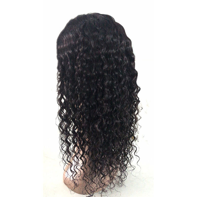 Raw Indian Water Wave Curly U Part Peruca con servicio OEM ODM y 100% de cabello humano superior