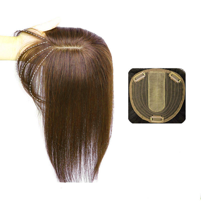 90% de densidad de toupee recto clip en el pelo humano natural pelucas para mujeres