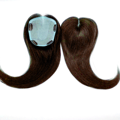 Tops de pelo humano de base de seda Tops de pelo recto de encaje Toupee para mujeres
