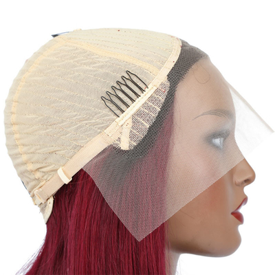 100% Cabello humano Curly corto Bob recto Pixie encaje Frente peluca T-parte tejidos brasileños