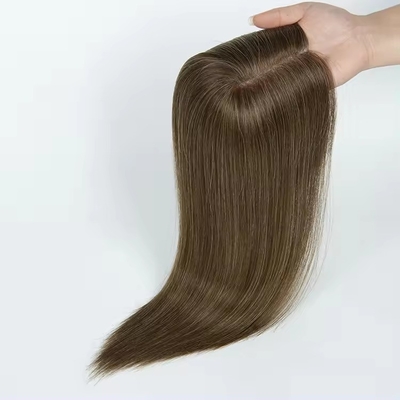 Estiramiento de cabello europeo 14 pulgadas de salida mono topper para mujeres cabello humano