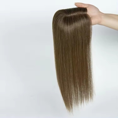 Estiramiento de cabello europeo 14 pulgadas de salida mono topper para mujeres cabello humano