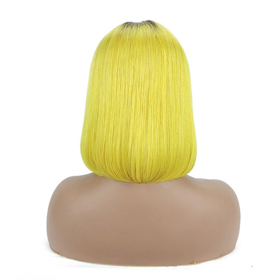 Viergen cruda transparente HD encaje cabello humano frontal peluca 100% Bob peluca cabello Remy 250g-450g
