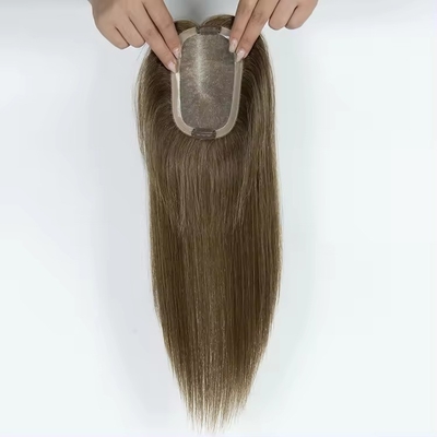 Estiramiento de cabello europeo 14 pulgadas de salida mono topper para mujeres cabello humano