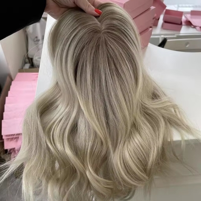 8-22 pulgadas de largo Topper de pelo humano con 120% de densidad de toupee OEM seda