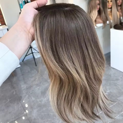 8-22 pulgadas de largo Topper de pelo humano con 120% de densidad de toupee OEM seda