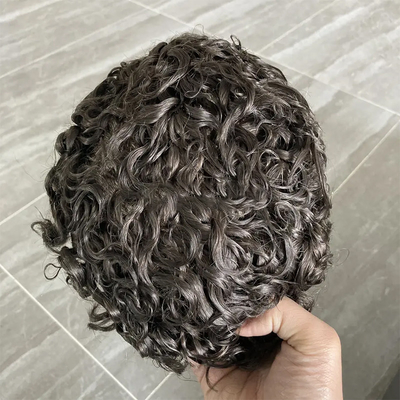 Cuticle completo 100% Cuticle virgen Cabello alineado Afro Toupee para hombres negros