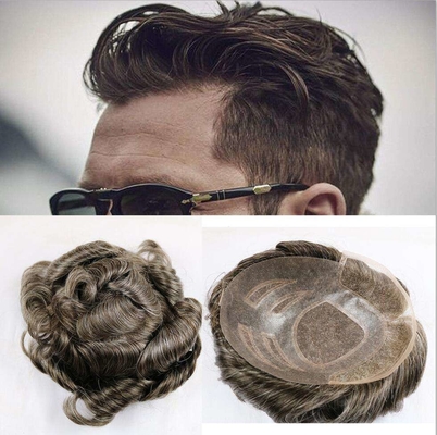 Toupe de pelo humano para hombres de pelo remy y cutícula completa