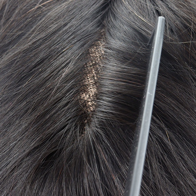 Toupe de pelo humano para hombres de pelo remy y cutícula completa