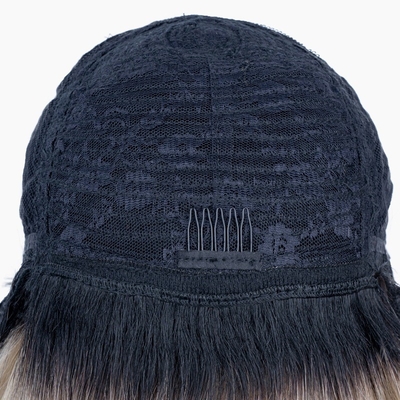 Peruca de cabello humano hecha por máquina T1B 613 Blonde Color Perucas cortas rectas para mujeres negras