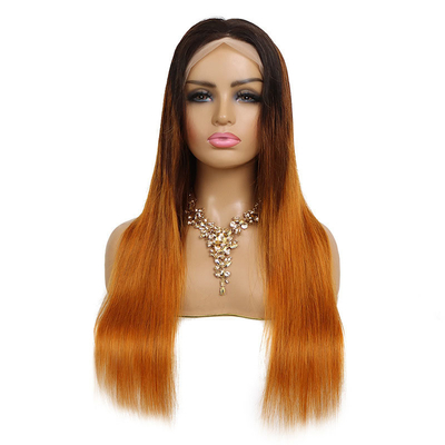 Experimenta la cutícula completa de la peluca frontal de encaje de pelo humano brasileño T1B/4/30HL Color de sombra