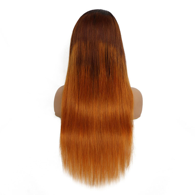 Experimenta la cutícula completa de la peluca frontal de encaje de pelo humano brasileño T1B/4/30HL Color de sombra