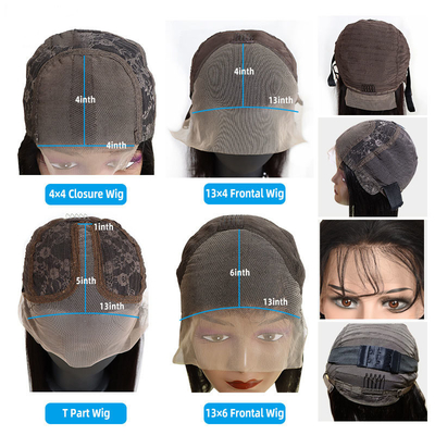 Experimenta la cutícula completa de la peluca frontal de encaje de pelo humano brasileño T1B/4/30HL Color de sombra