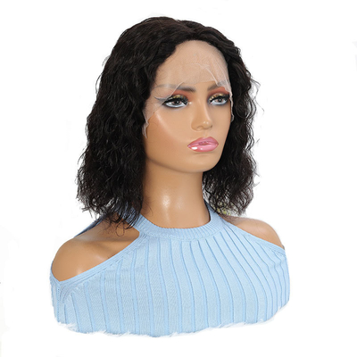 100% pelo humano encaje brasileño peluca delantera para mujeres negras estilo Bob peluca corta