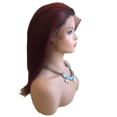 100% pelo humano brasileño 99J Ombre Full Lace Peruca Suiza 360 Lace Frente 10-24 pulgadas Transparente HD