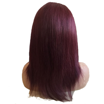 100% pelo humano brasileño 99J Ombre Full Lace Peruca Suiza 360 Lace Frente 10-24 pulgadas Transparente HD
