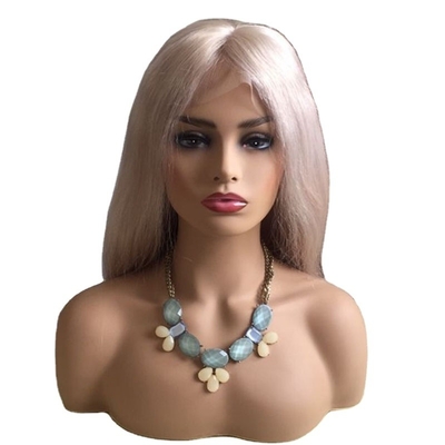 10-24 pulgadas de cabello humano crudo rubio encaje completo 360 peluca tejido a mano un donante color claro 613