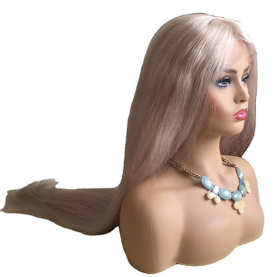 10-24 pulgadas de cabello humano crudo rubio encaje completo 360 peluca tejido a mano un donante color claro 613