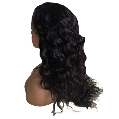 Pequeño/Gran/Medio tamaño Natural rizado Virgen Cabello humano brasileño Full Lace Perucas