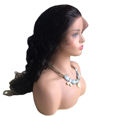 Pequeño/Gran/Medio tamaño Natural rizado Virgen Cabello humano brasileño Full Lace Perucas