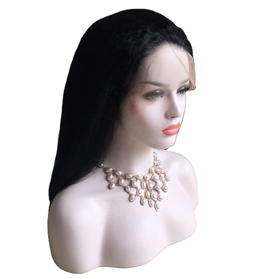 100% Cabello humano BSM Descuentos 360 Cuticle de encaje completo alineado Yaki Italiano Peruca recta