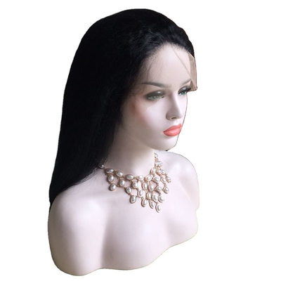 100% virgen humana sin procesar cabello remy alta densidad peluca atada a mano para mujeres blancas