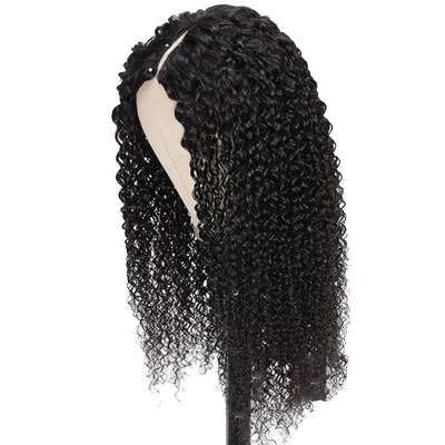 8-32 pulgadas V parte peluca cabello humano cabello birmano crudo para el cabello natural línea y aspecto rizado Kinky