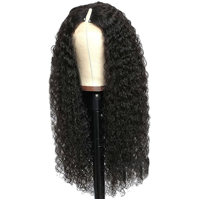 Deep Wave Raw Curly Human Hair Perucas para mujeres negras Pequeño/Gran/Medio Tamaño 8-32 pulgadas
