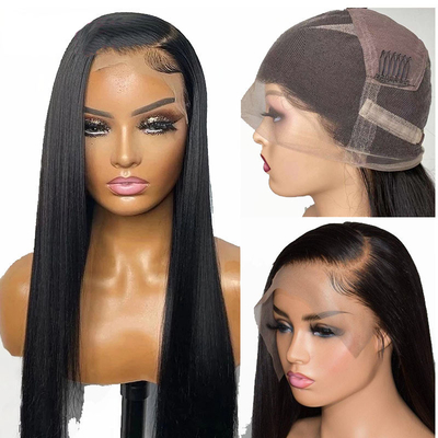 Todos los colores adecuados 250% Densidad HD encaje pelucas de pelo humano para mujeres negras